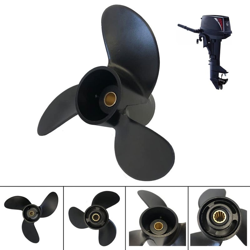 COPKINGO Boat Propeller 7.8x8 for Mercury Outboard Motors 2-Stroke 5HP 48-812950A02 /Tohatsu/Nissan 4HP 5HP 6HP 3R1-W64516-0 3R1W645160M - Image 3